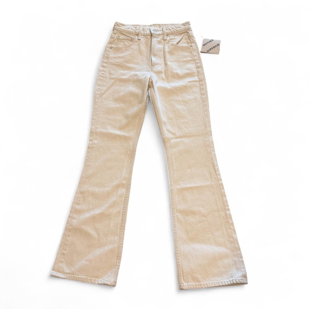 Mother Denim The Scooter Skimp Jeans in Natural Selection